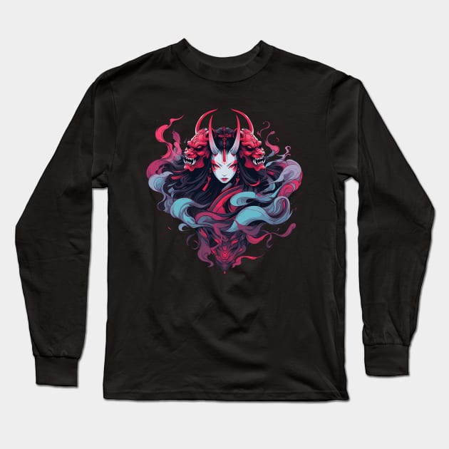 demon Long Sleeve T-Shirt by piratesnow